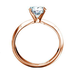 Picture of  Rose Gold 3mm knife edge engagement ring