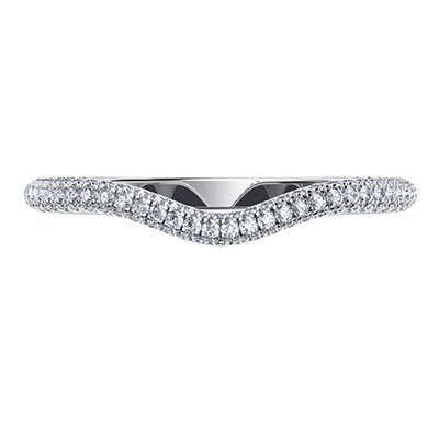 Matching wedding band for Chelsea engagement ring, 0.60 carats