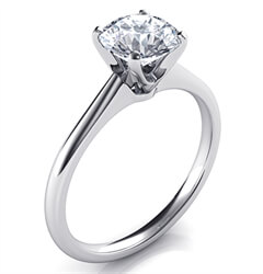 Picture of Delicate Novo solitaire engagement ring, Barbara