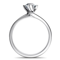 Picture of Solitaire engagement ring with a twist