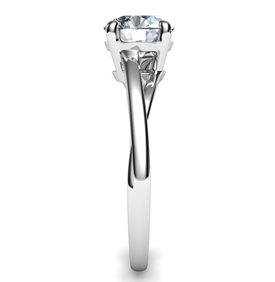 Anillo de compromiso solitario con un toque, Margaret