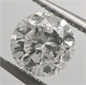 0.72 Carats, Round Natural Diamond with Ideal Cut, G Color, I1 Clarity and Certified By CGL