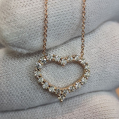 Diamonds Heart necklace