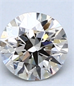 0.40 Carats, Round Diamond with IDEAL Cut, H Color, VVS2 Clarity and Certified By CGL