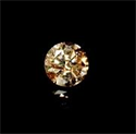 0.67 Carats, Round Diamond with Very Good Cut, ancy Champaigne color, SI2 Clarity and Certified By Diamonds-USA