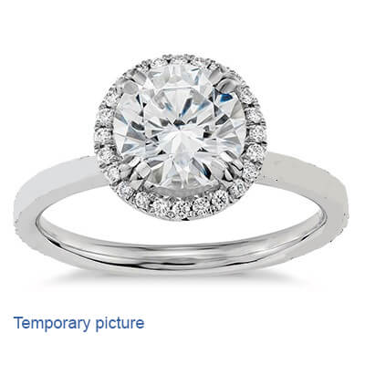 Delicate Halo engagement ring