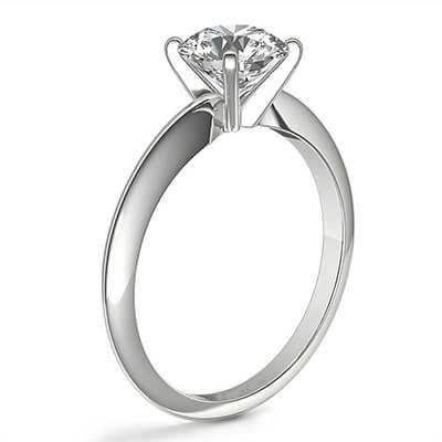 Classic solitaire engagement ring settings
