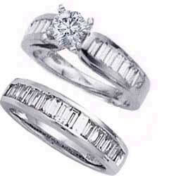 Picture of Bridal set, 2 carats baguette diamonds
