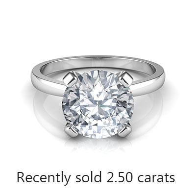 Delicado anillo de compromiso solitario para todas las formas