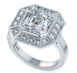 Foto Anillo de compromiso de Pippa Middleton con diamantes y Moissanite central de
