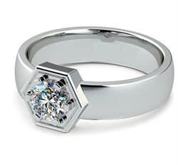 Picture of Men Engagement ring-custom made jewel, tailored to your diamond(s)