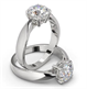 Picture of 3mm width  .Classic Solitaire 4 prongs engagement ring