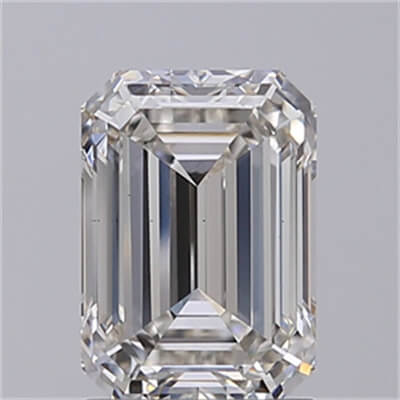 Anillo de compromiso para hombre con diamante de laboratorio esmeralda de 2 quilates, talla ideal F VS1