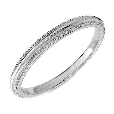 Matching wedding band for the SunFlower Halo engagement ring
