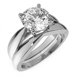 Picture of Bridal set solitaire ring