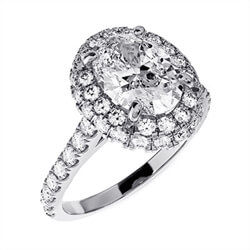 Picture of Halo Falling Edge engagement ring setting