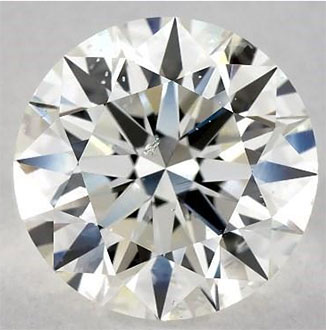2.31 carat Round Natural Diamond H color, SI1 Clarity Enhanced,Ideal-Cut, certified by IGL, Stock 2412433