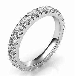 Picture of Eternity diamond ring 3.5 mm, 2.50 carats average G VS2