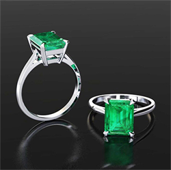 Picture of 1.50 carat Emerald Shaped Emerald Stone