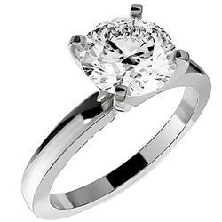 Picture of 2 mm Solitaire engagement ring for Rounds