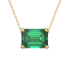Picture of Emerald shape, emerald stone 6x8 mm 1.50 caratpendant
