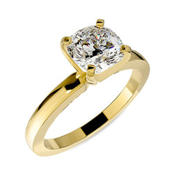 Picture of Solitaire gold engagement ring for Rounds