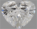 0.90 Carats, Heart Diamond with  Cut, F Color, VS2 Clarity and Certified by GIA