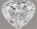 0.90 Carats, Heart Diamond with  Cut, D Color, VS2 Clarity and Certified by GIA