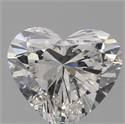 0.75 Carats, HEART Diamond with  Cut, G Color, SI2 Clarity and Certified by GIA