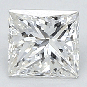 0.35 Carats, Princess Diamond with Very Good Cut, G Color, VS1 Clarity and Certified By CGL, Stock 1657868