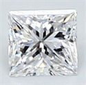 0.22 Carats, Princess Diamond with Very Good Cut, E Color, VVS2 Clarity and Certified By CGL