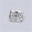 0.41 Carats, Cushion Diamond with  Cut, D Color, SI1 Clarity and Certified by EGL