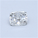 0.45 Carats, Cushion Diamond with  Cut, D Color, SI1 Clarity and Certified by EGL