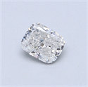 0.45 Carats, Cushion Diamond with  Cut, E Color, SI1 Clarity and Certified by EGL