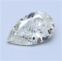 1.21 Carats, Pear Diamond with  Cut, G Color, SI2 Clarity and Certified by EGL