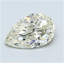 1.01 Carats, Pear Diamond with  Cut, H Color, SI1 Clarity and Certified by EGL