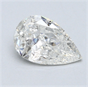 0.90 Carats, Pear Diamond with  Cut, E Color, SI2 Clarity and Certified by EGL