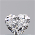 0.41 Carats, HEART Diamond with  Cut, E Color, VS2 Clarity and Certified by GIA