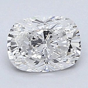 0.34 Carats, Cushion Diamond with Very Good Cut, E Color, VVS2 Clarity and Certified By EGL, Stock 370179