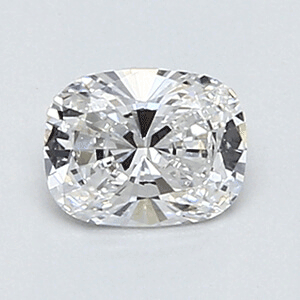 0.34 Carats, Cushion Diamond with Very Good Cut, D Color, VS1 Clarity and Certified By EGL, Stock 370182