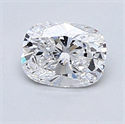 0.36 Carats, Cushion Diamond with Very Good Cut, D Color, VVS2 Clarity and Certified By EGL