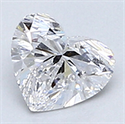 0.31 Carats, Heart Diamond with Very Good Cut, D Color, VVS2 Clarity and Certified By CGL