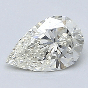 0.26 Carats, Pear Diamond with Very Good Cut, I Color, VVS2 Clarity and Certified By CGL, Stock 370287