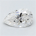 0.24 Carats, Pear Diamond with Very Good Cut, E Color, VVS2 Clarity and Certified By CGL