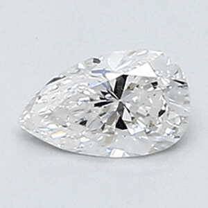 Picture of 0.24 Carats, Pear Diamond with Very Good Cut, E Color, VVS2 Clarity and Certified By CGL