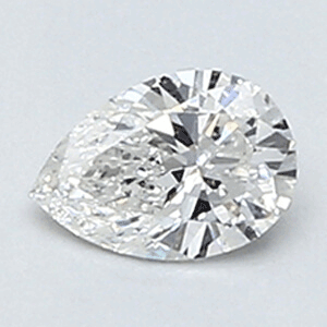 Picture of 0.20 Carats, Pear Diamond with Very Good Cut, F Color, VS2 Clarity and Certified By CGL
