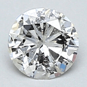 0.19 Carats, Round natural Diamond with Very Good Cut, F Color, SI1 Clarity and Certified By CGL, Stock 370460