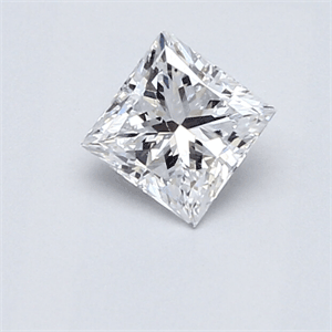 0.59 Carats, Princess Diamond , Very Good Cut, D SI2. Eye Clean and Certified By GIA, Stock 512899