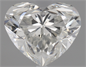 1.01 Carats, Heart Diamond with  Cut, H Color, VS2 Clarity and Certified by GIA