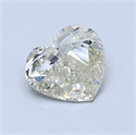 0.62 Carats, Heart Diamond with  Cut, I Color, SI1 Clarity and Certified by EGL